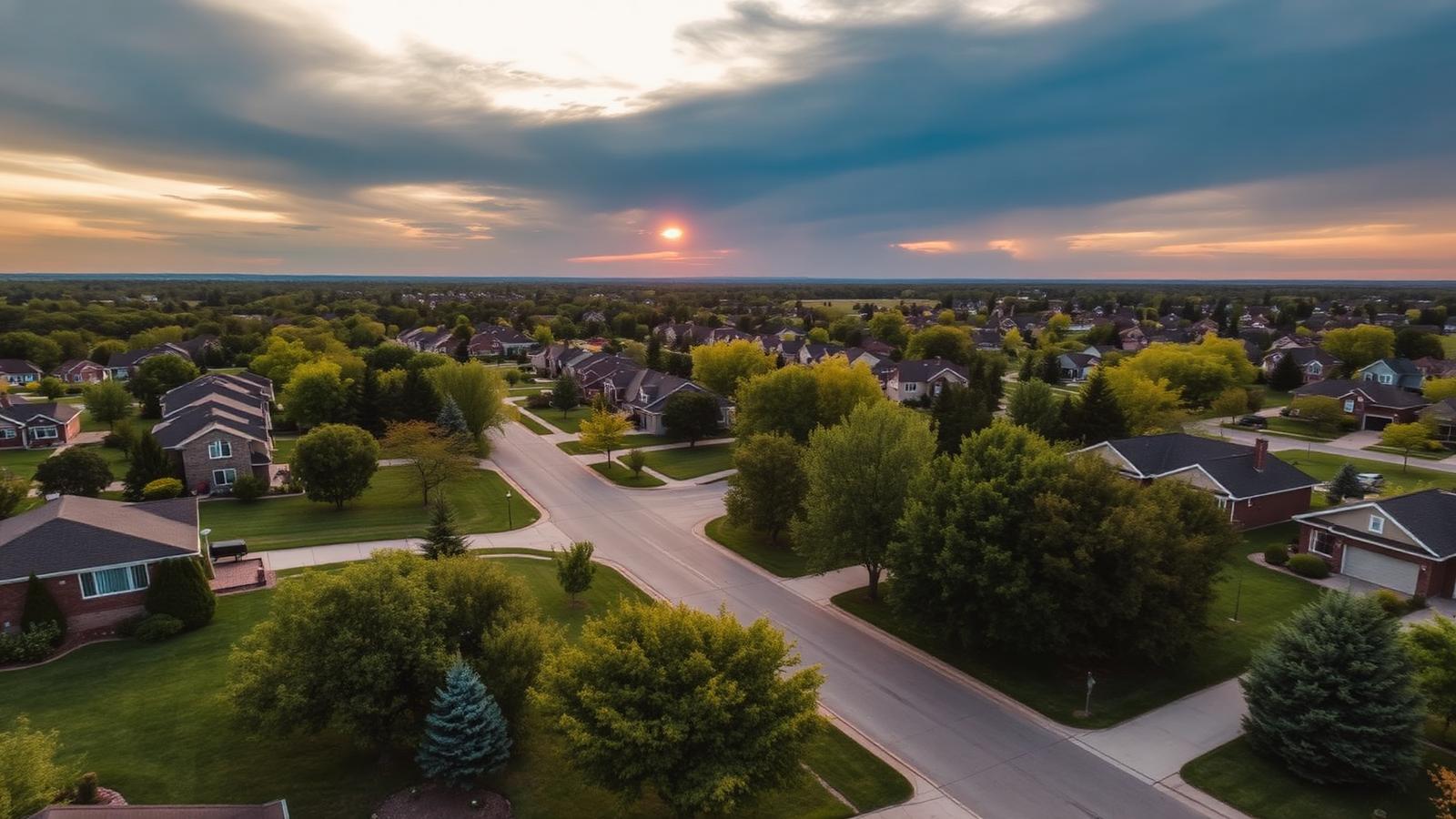 Lawn care and landscaping services in Sioux Falls, SD — mowed lawn, mulch beds and a block retaining wall